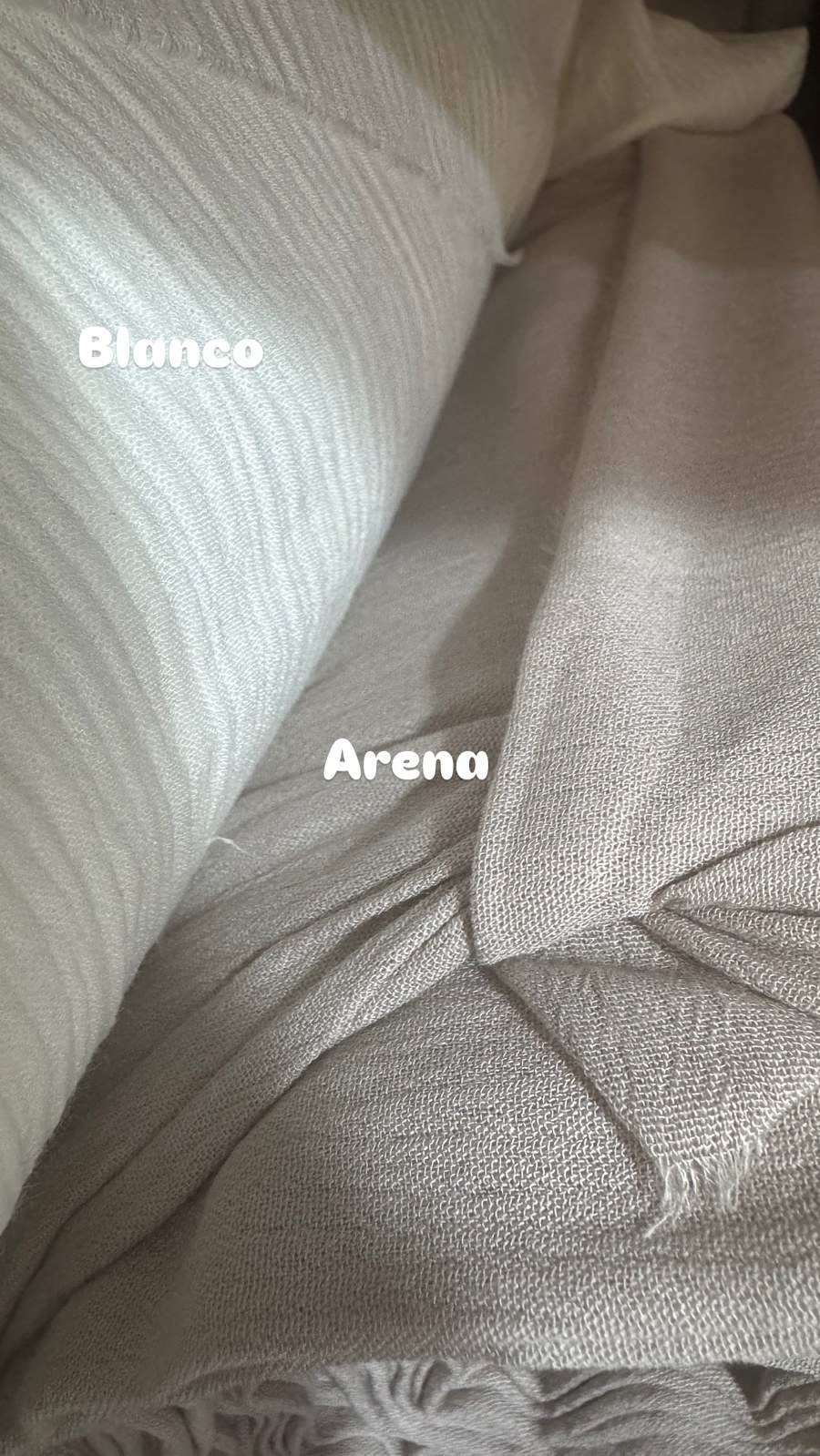 Blanco y arena